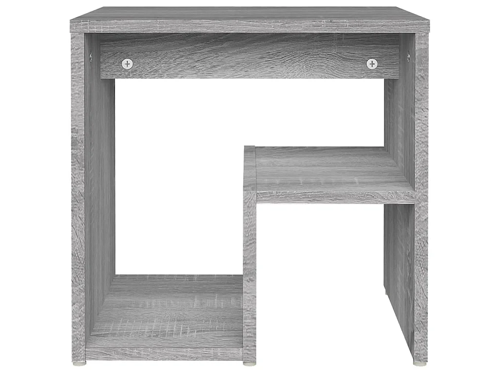 Nachttische 2 Stk. Grau Sonoma 40x30x40 cm Holzwerkstoff