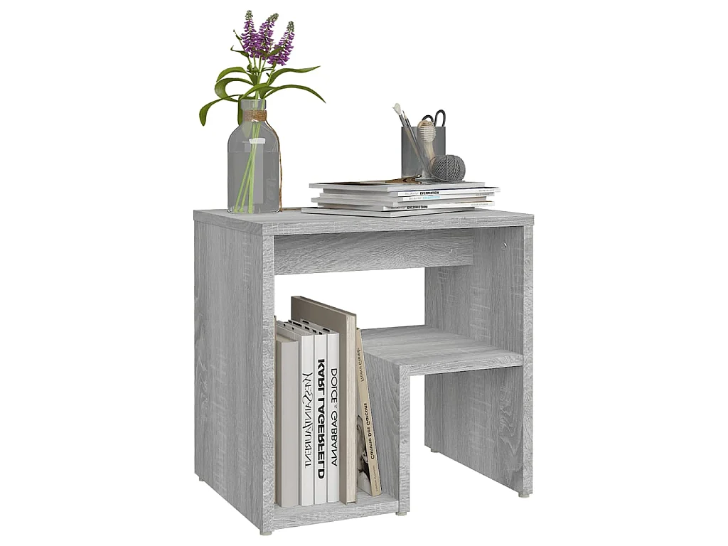 Nachttische 2 Stk. Grau Sonoma 40x30x40 cm Holzwerkstoff