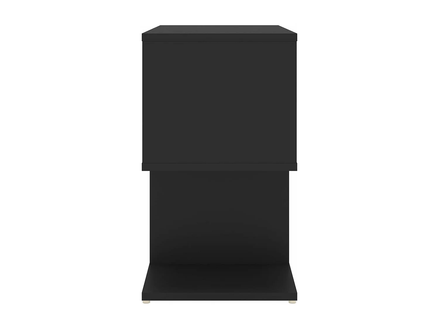 Tables de chevet 2 pcs noir 50x30x51,5 cm bois d'ingénierie