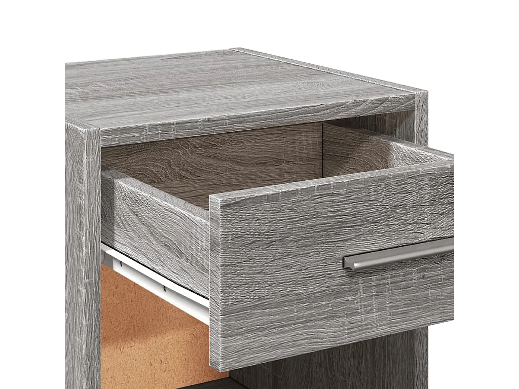 Tables de chevet 2 pcs sonoma gris 35x34x65cm bois d'ingénierie