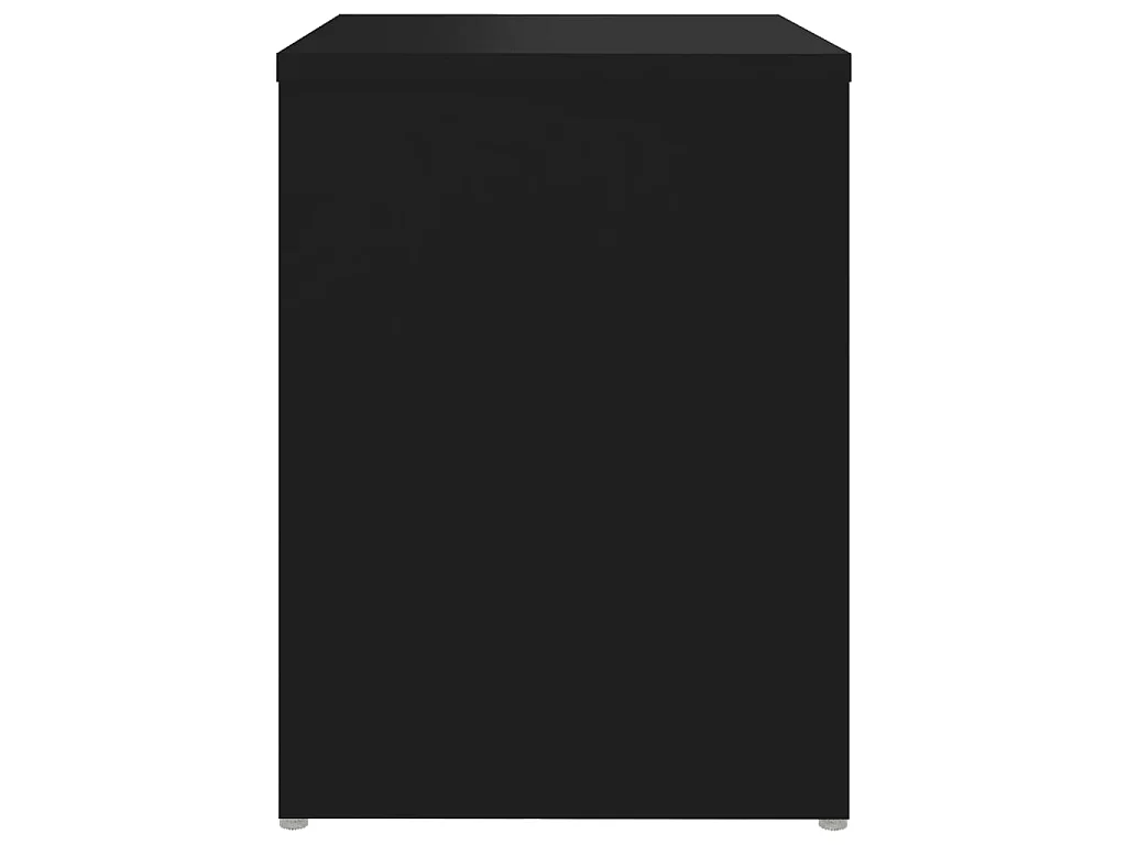 Table de chevet noir 40x30x40 cm bois d'ingénierie