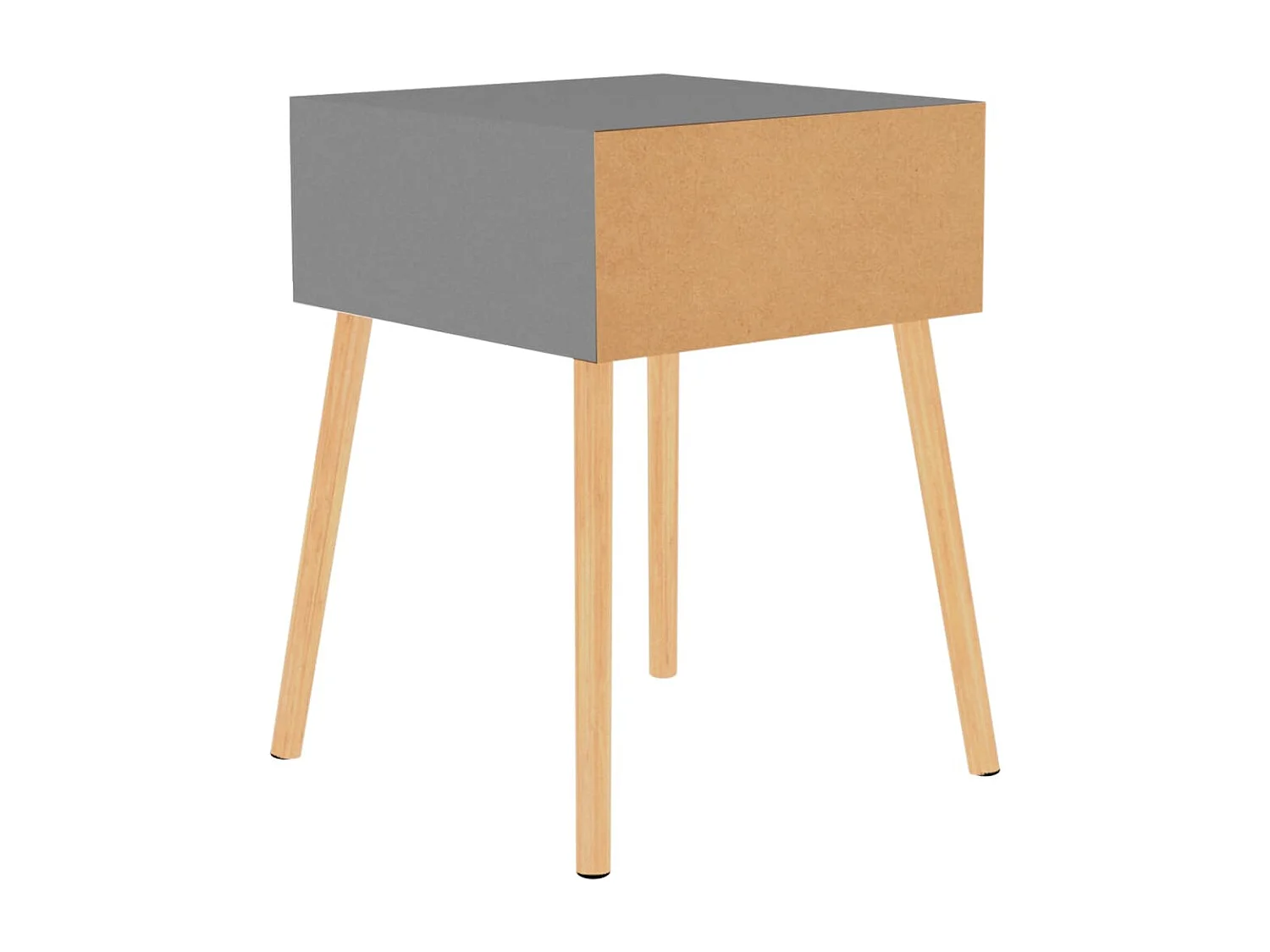 Tables de chevet 2 pcs Gris 40x40x56 cm Bois d'ingénierie