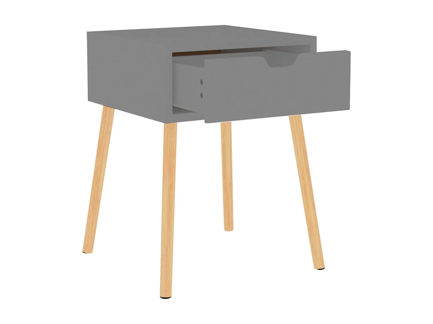 Tables de chevet 2 pcs Gris 40x40x56 cm Bois d'ingénierie