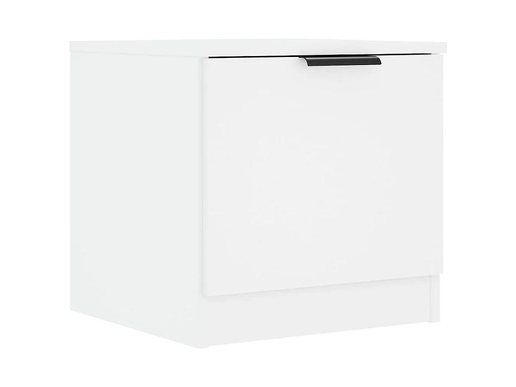 Nachtkastjes 2 st 40x39x40 cm wit