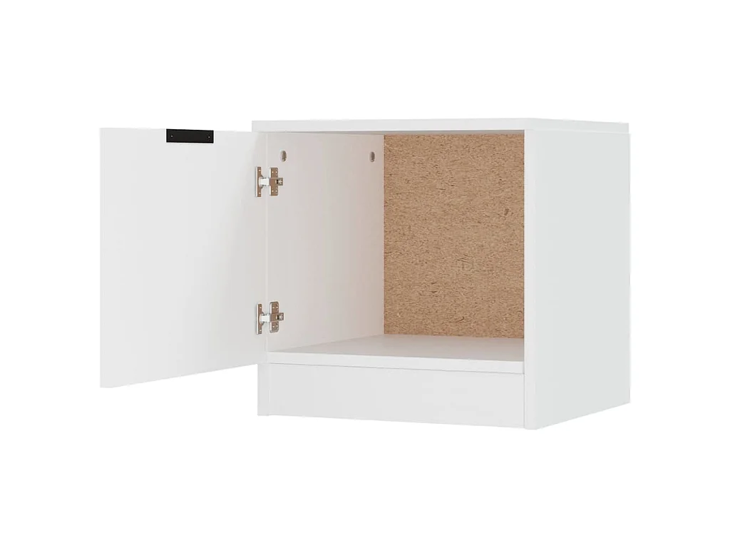 Nachtkastjes 2 st 40x39x40 cm wit