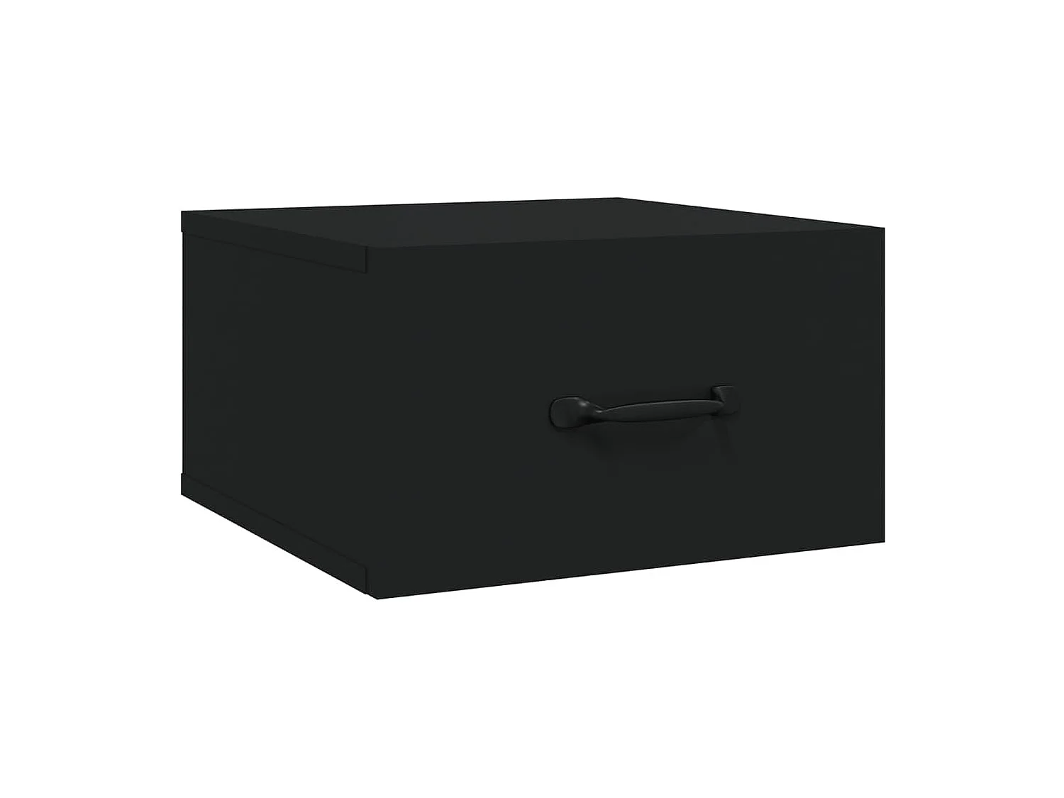 Wand-Nachttische 2 Stk. Schwarz 35x35x20 cm