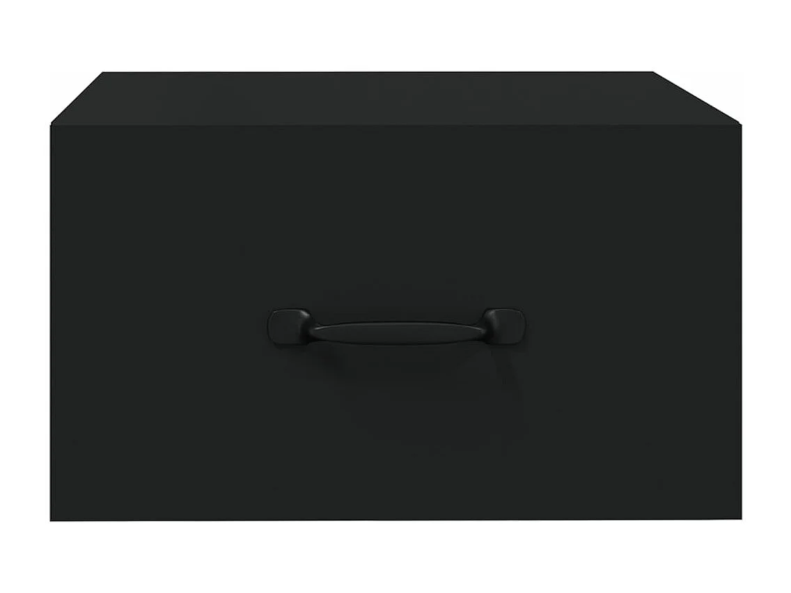 Wand-Nachttische 2 Stk. Schwarz 35x35x20 cm