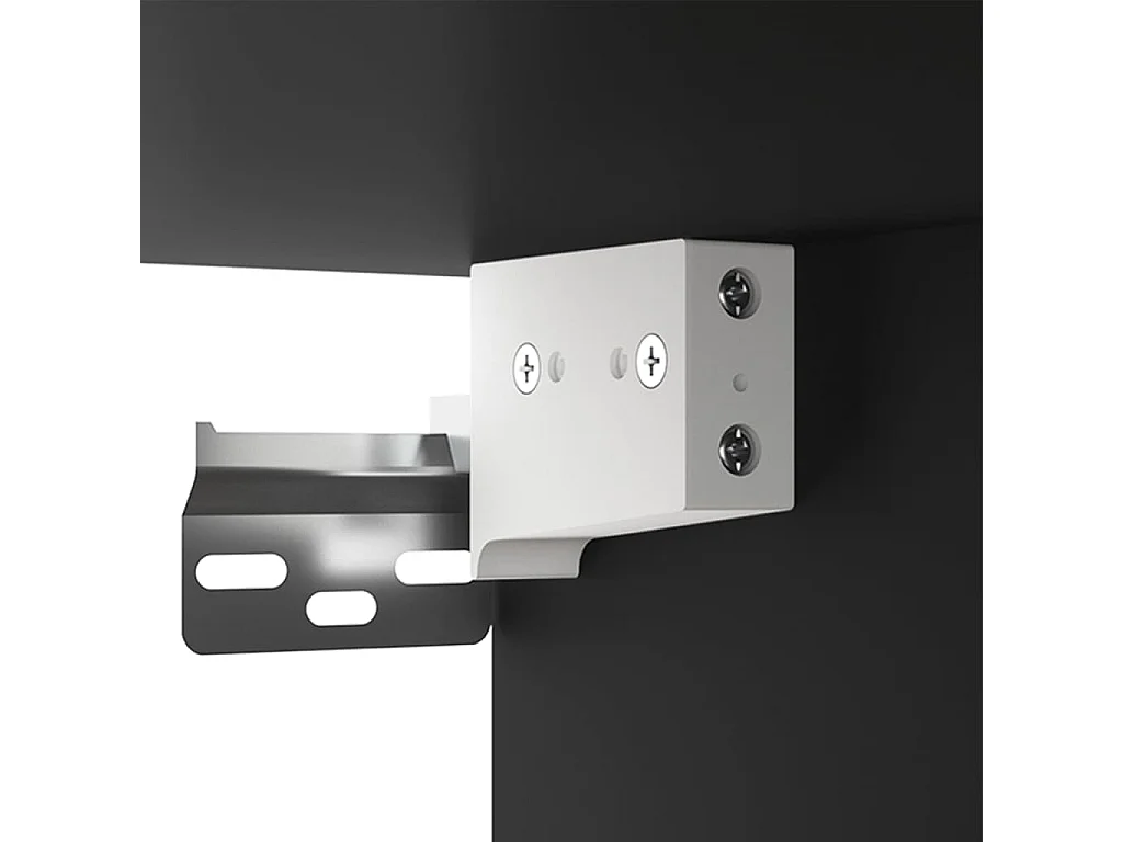 Comodini a Muro 2 pz Neri 35x35x20 cm