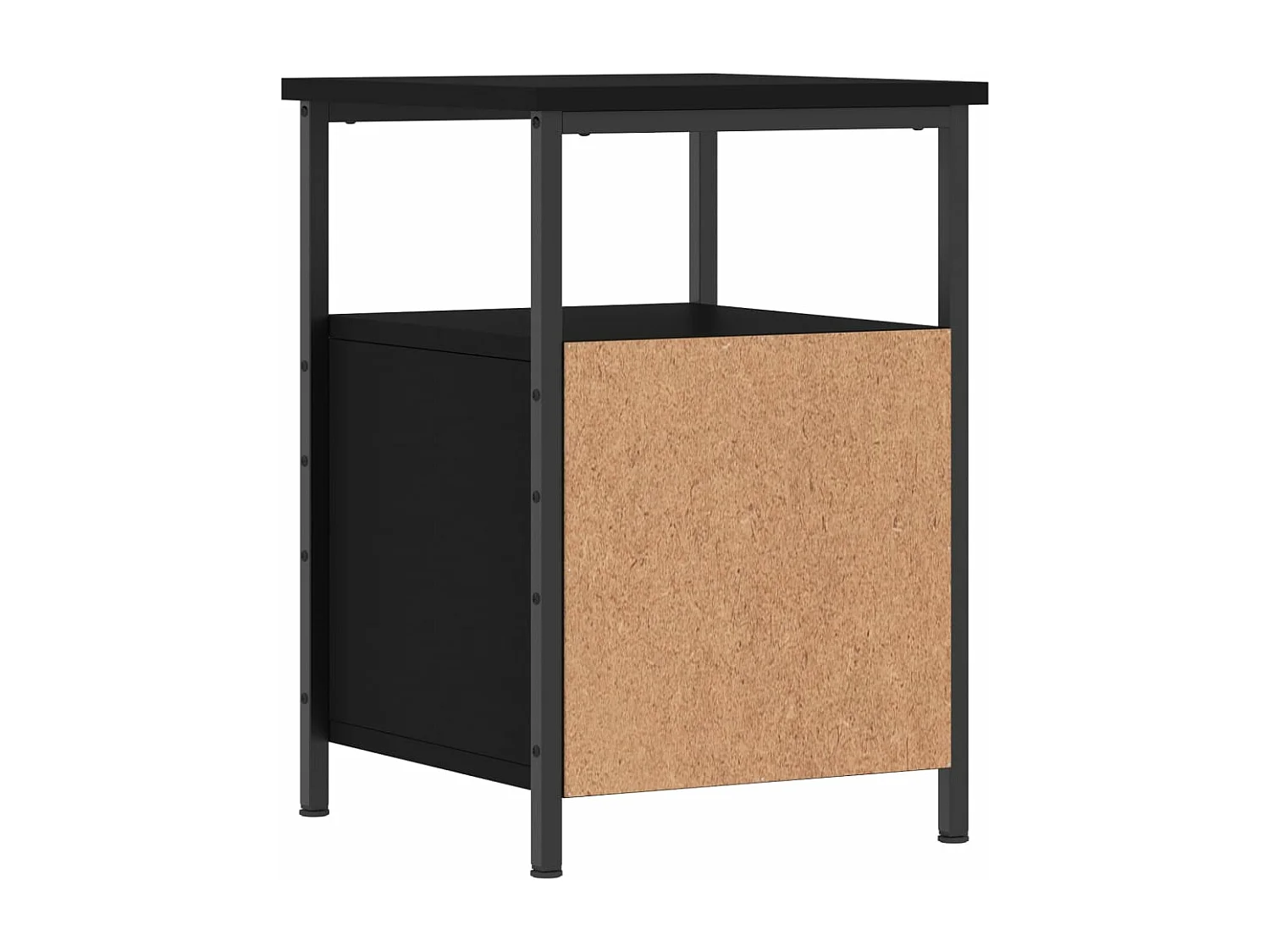 Nachttisch Schwarz 34x35,5x50 cm Holzwerkstoff