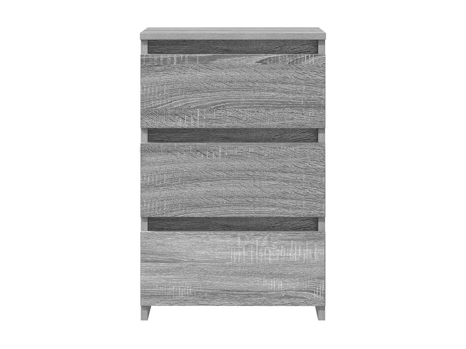 Comodini Grigio Sonoma 2 pz 40x35x62,5 cm in Legno Multistrato