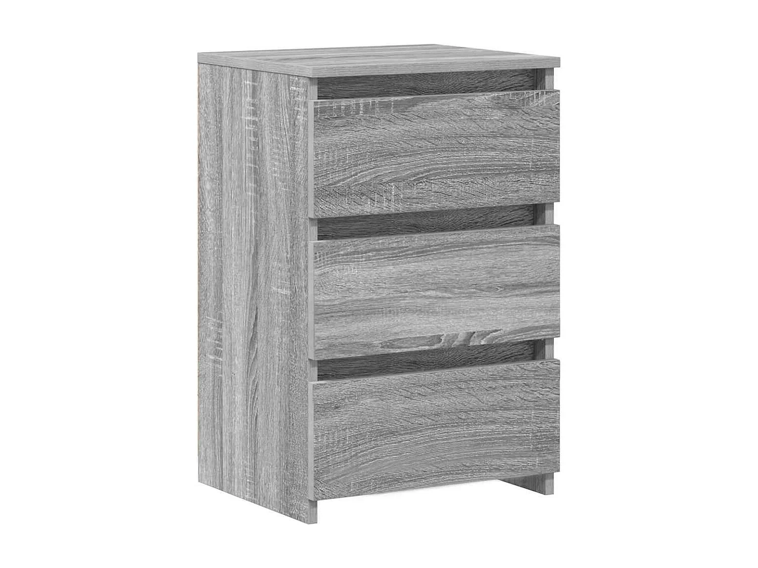 Nachtkastjes 2 st 40x35x62,5 cm bewerkt hout grijs sonoma eiken