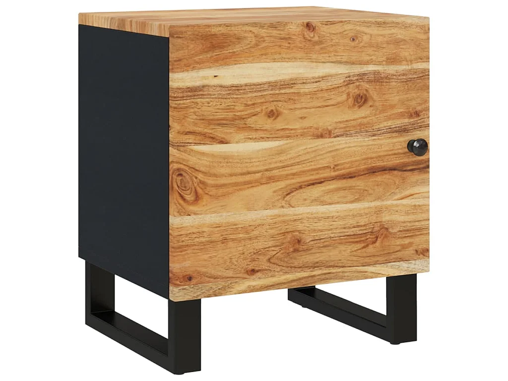 Nachttisch 40x33x46 cm Massivholz Akazie