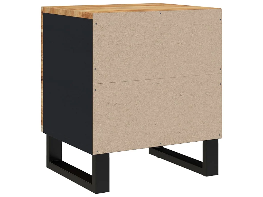 Nachttisch 40x33x46 cm Massivholz Akazie