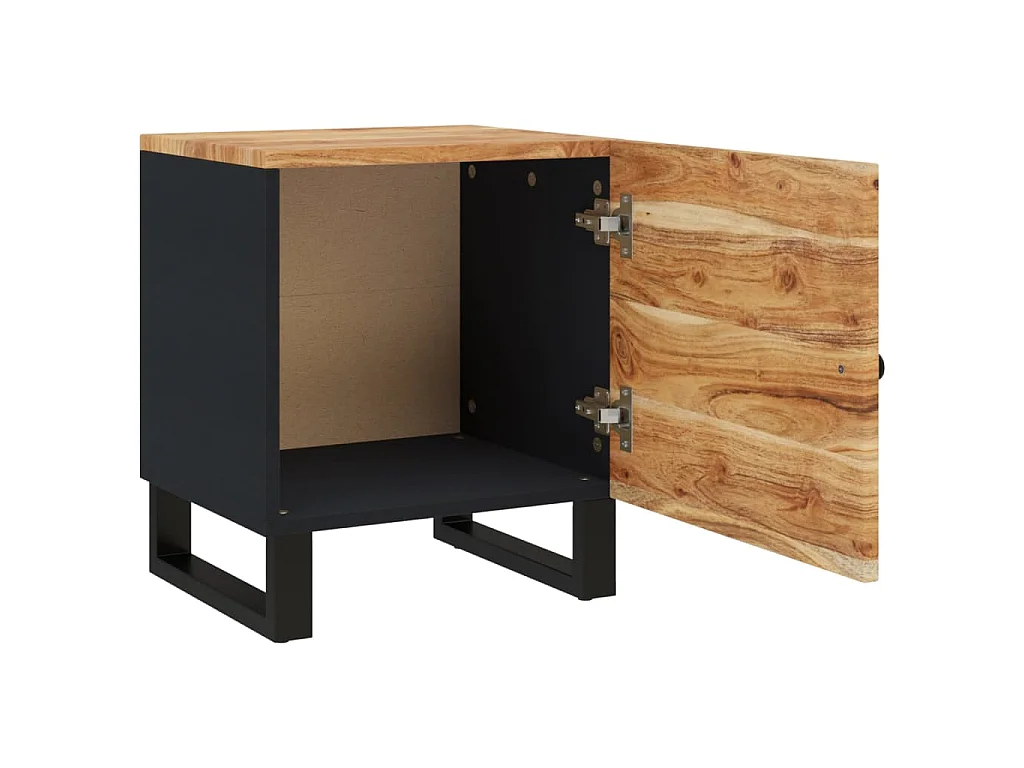 Nachttisch 40x33x46 cm Massivholz Akazie