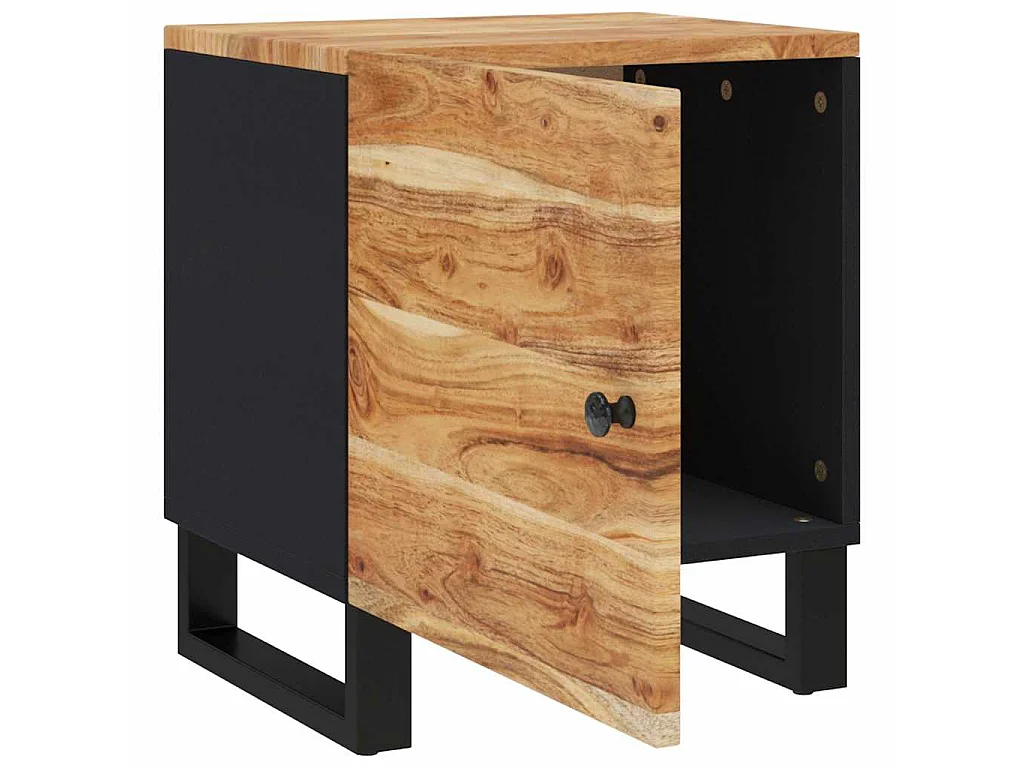 Nachttisch 40x33x46 cm Massivholz Akazie