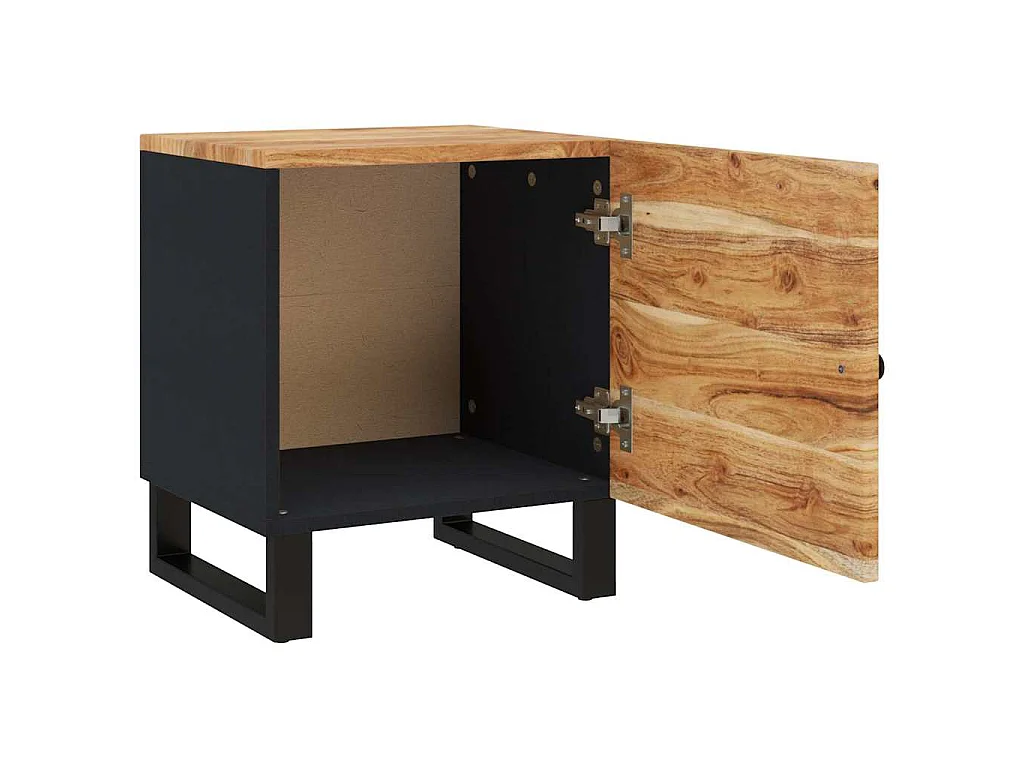 Nachttisch 40x33x46 cm Massivholz Akazie
