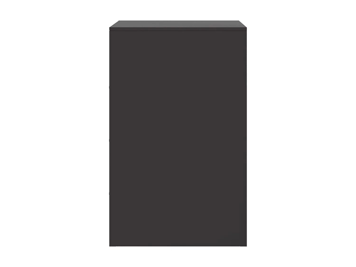 Table de chevet noir 34,5x39x62 cm acier