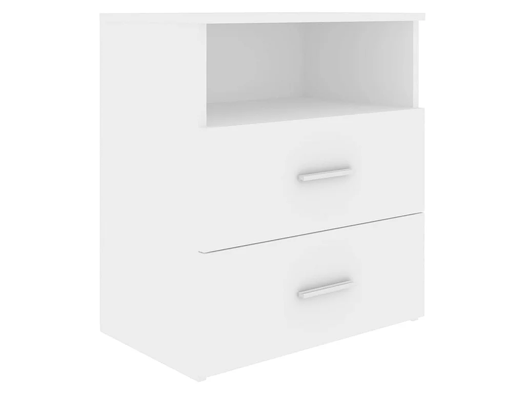 Nachtkastjes 2 st 50x32x60 cm wit