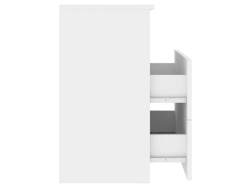 Nachtkastjes 2 st 50x32x60 cm wit