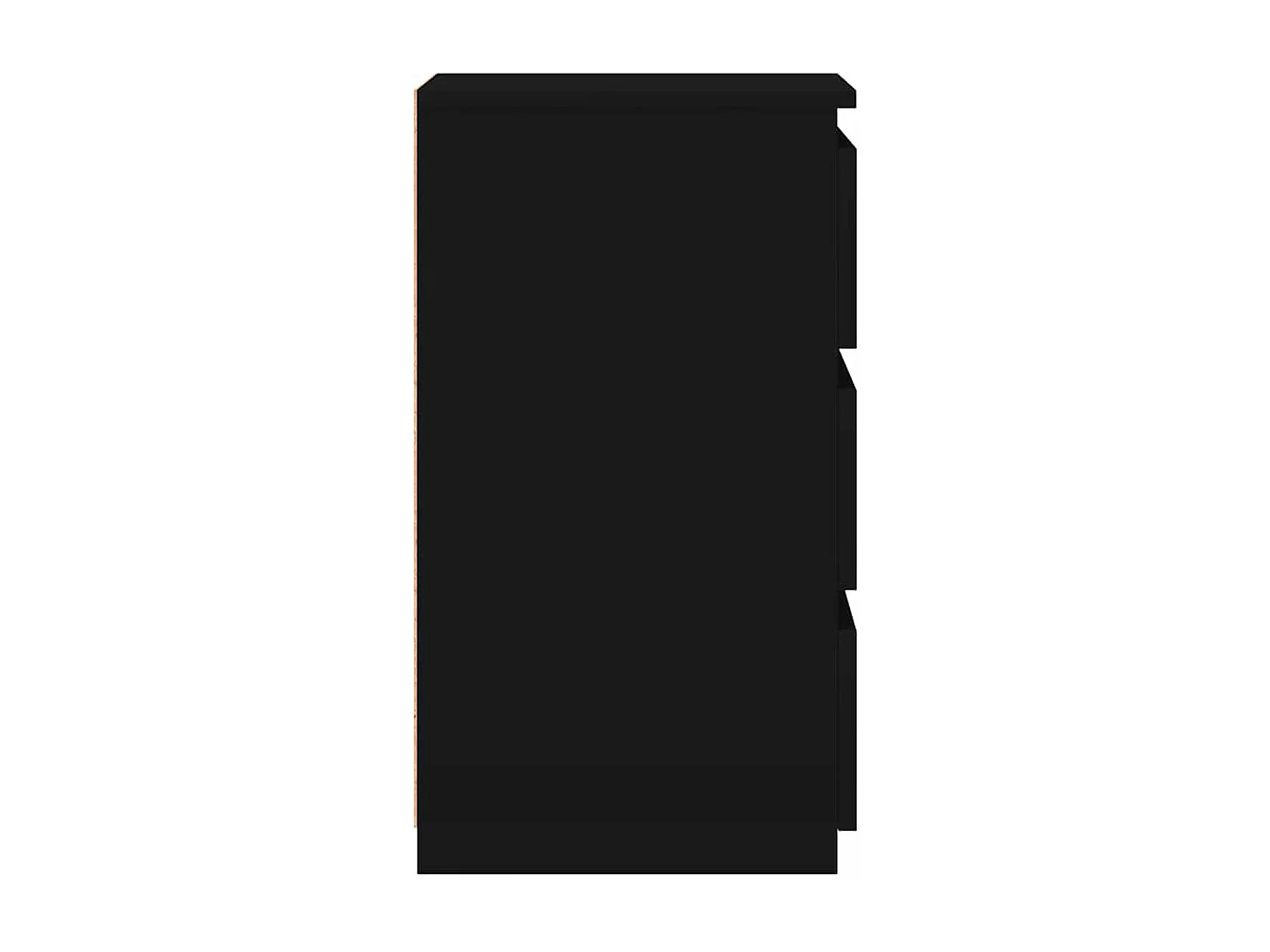 Nachtkastjes 2 st 40x35x62,5 cm bewerkt hout zwart