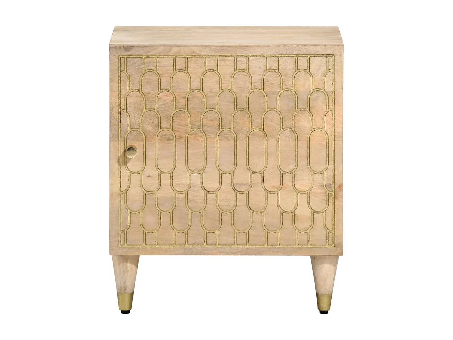 Tables de chevet 2 pcs 40x33x46 cm Bois de manguier solide