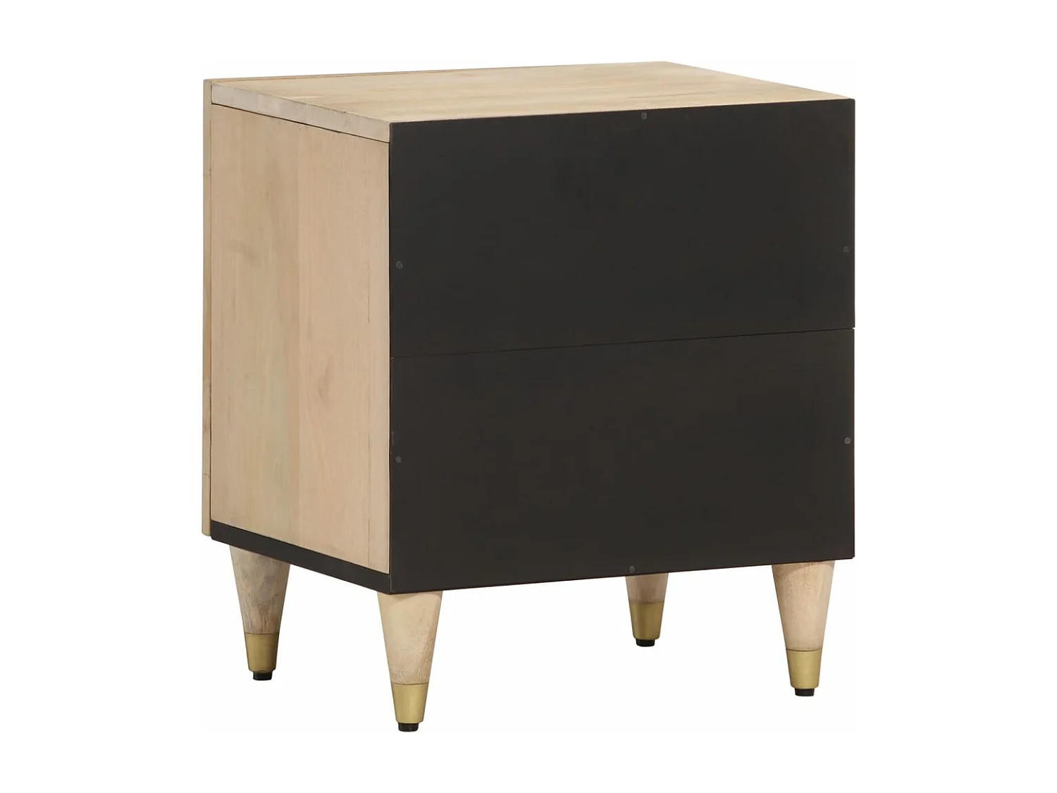 Tables de chevet 2 pcs 40x33x46 cm Bois de manguier solide