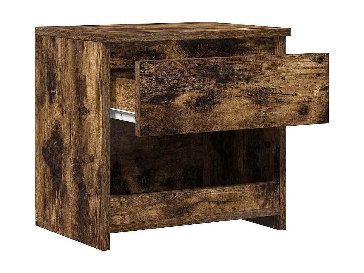 Tables de chevet 2 pcs Chêne fumé 40x30x39 cm Bois d'ingénierie