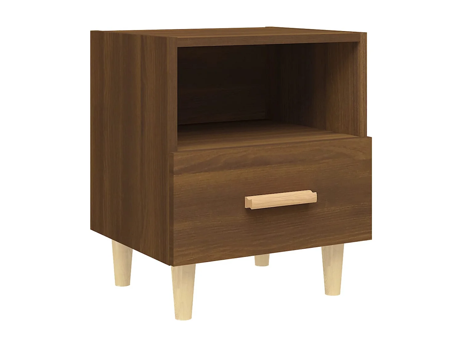 Comodini 2 pz Rovere Marrone 40x35x47 cm