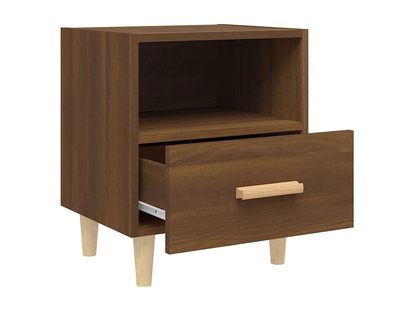 Comodini 2 pz Rovere Marrone 40x35x47 cm