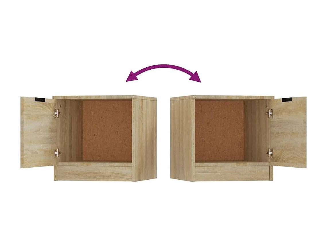 Mesas de cabeceira 2 pcs 40x39x40 cm carvalho sonoma