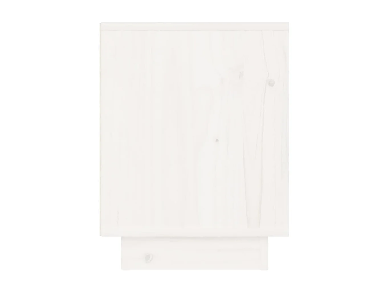 Mesita de noche de madera maciza de pino blanco 40x30x40 cm