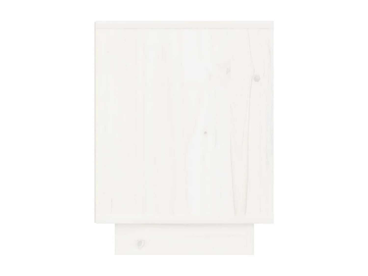 Mesita de noche de madera maciza de pino blanco 40x30x40 cm