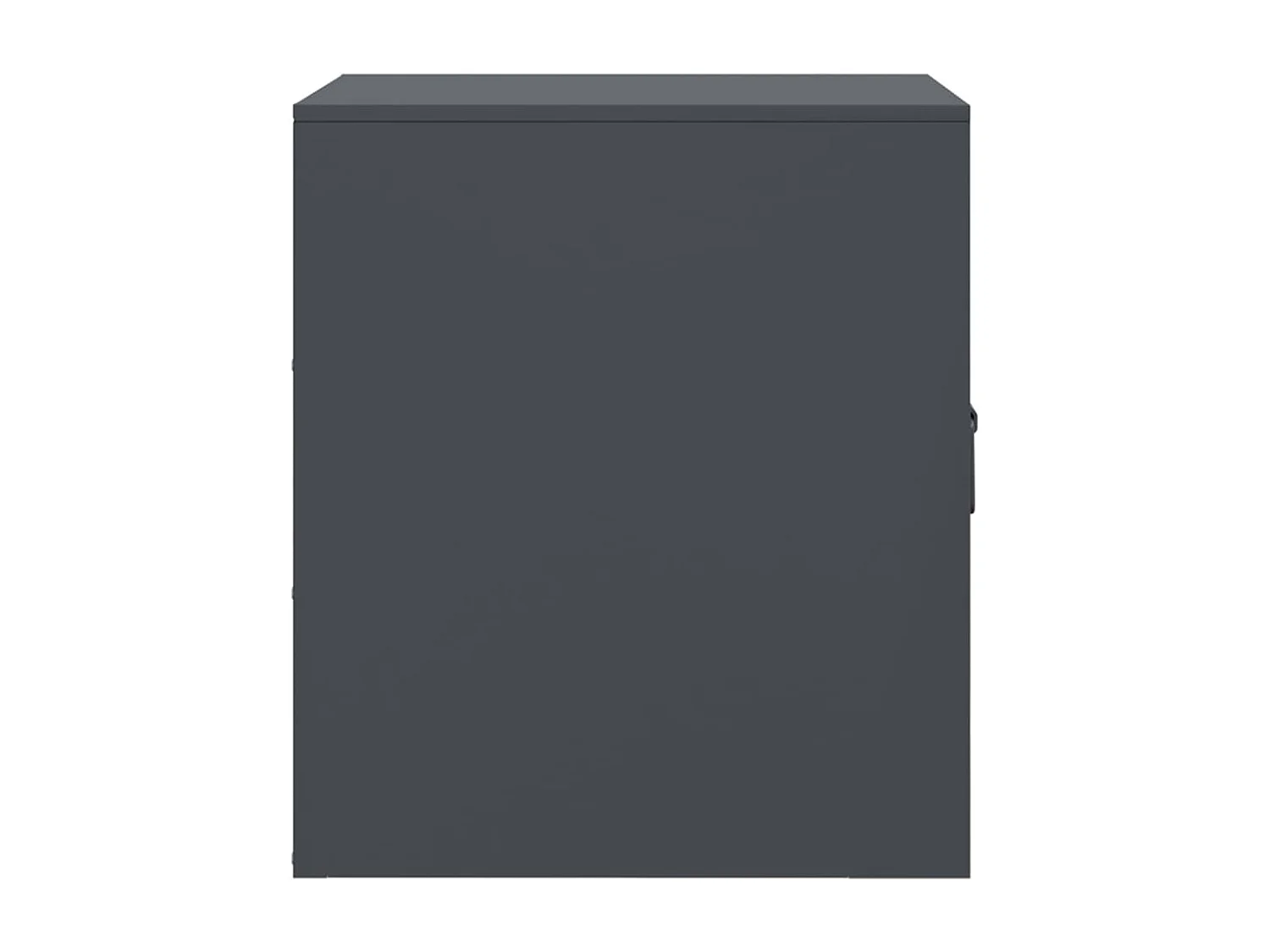 Table de chevet anthracite 34,5x39x44 cm acier