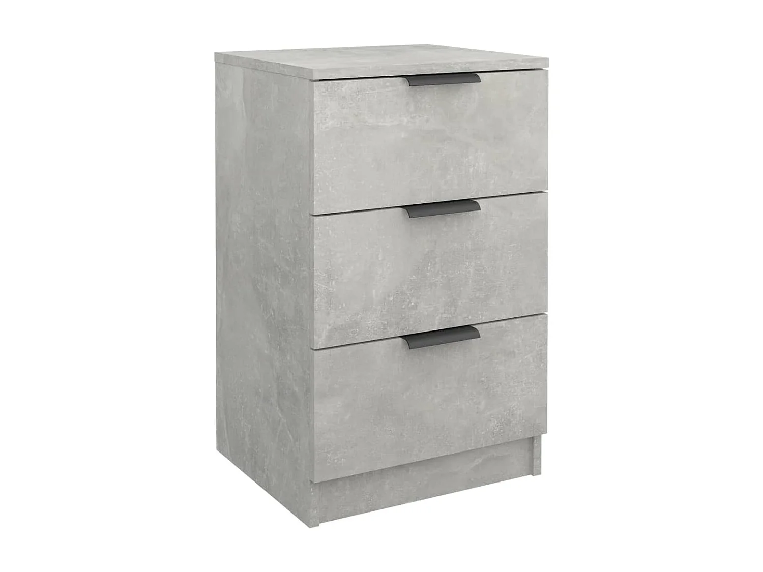 Nachttische 2 Stk. Betongrau 40x36x65 cm