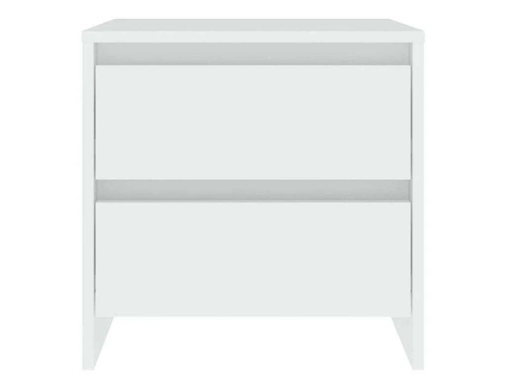 Comodino Bianco 45x34,5x44,5 cm in Legno Ingegnerizzato
