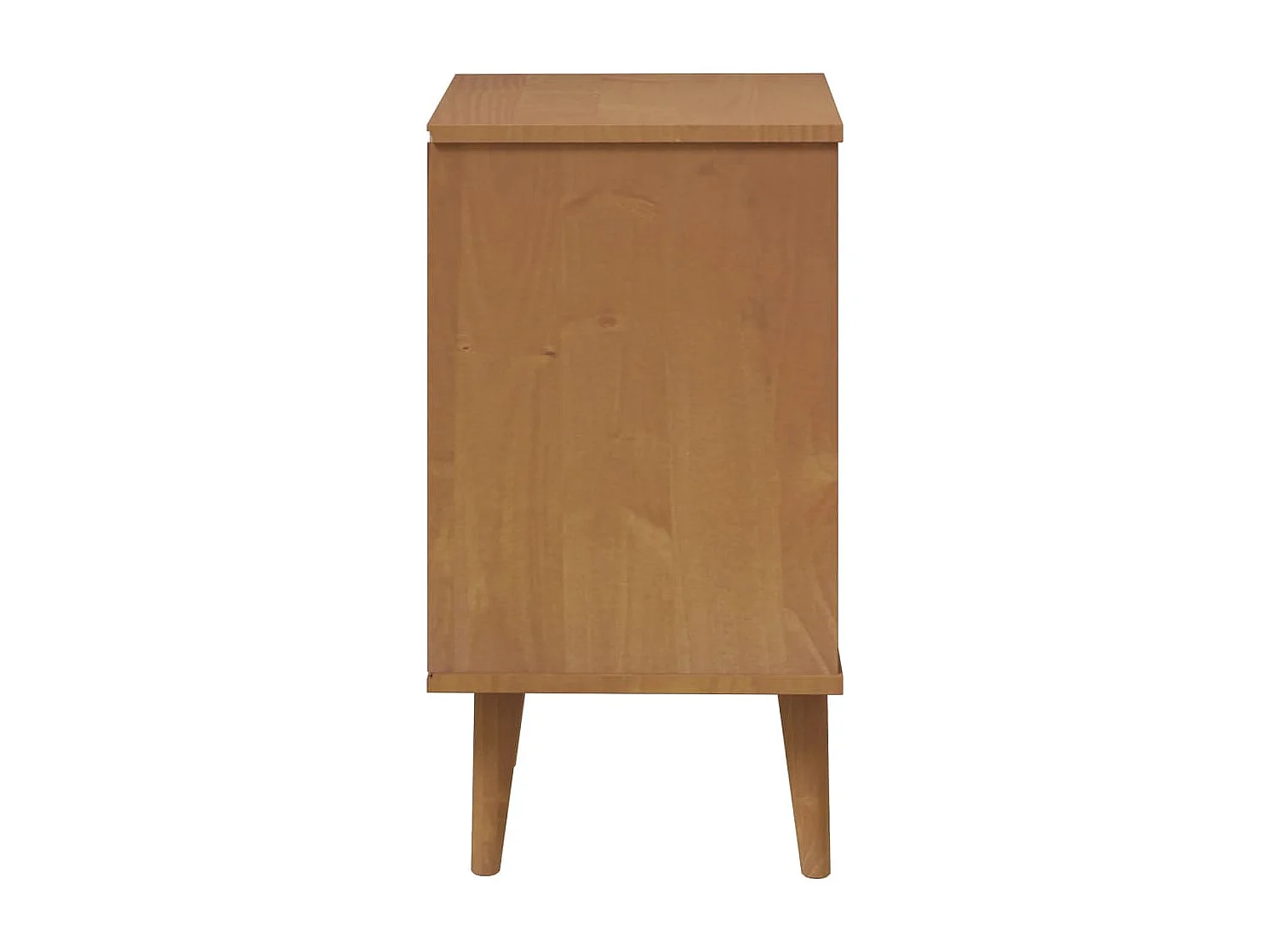Table de chevet MOLDE Marron 40x35x65 cm Bois de pin solide