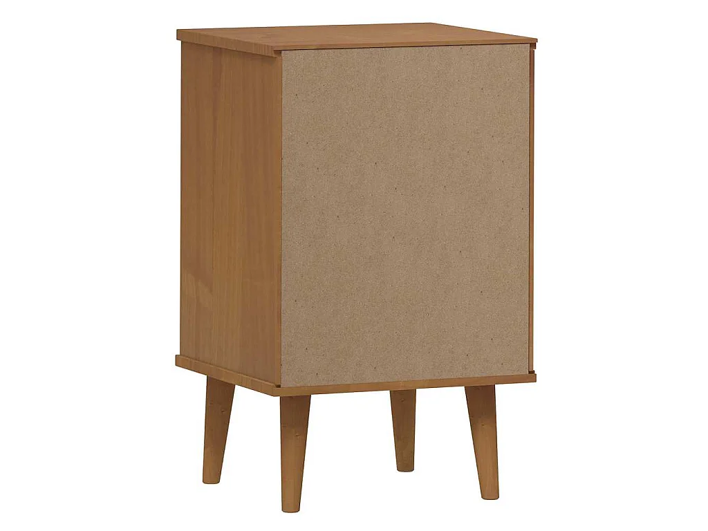 Mesa de cabeceira MOLDE 40x35x65 cm pinho maciço castanho