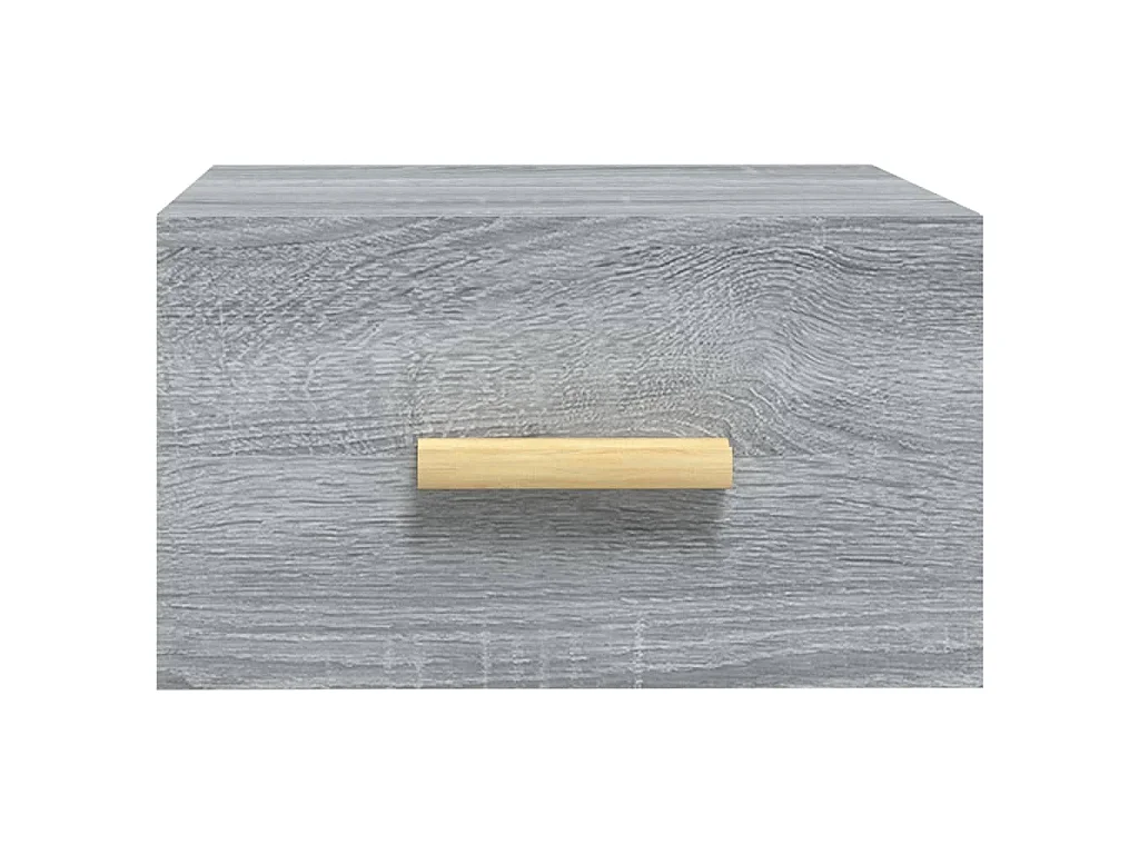 Wand-Nachttische 2 Stk. Grau Sonoma 35x35x20 cm