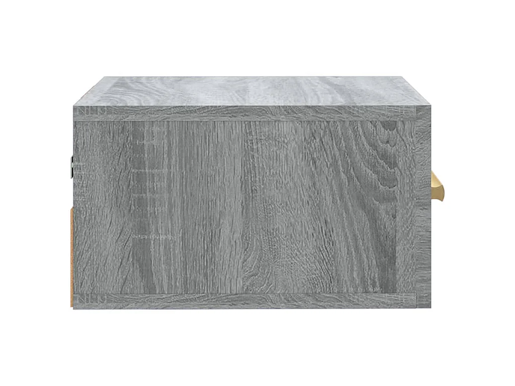 Wand-Nachttische 2 Stk. Grau Sonoma 35x35x20 cm