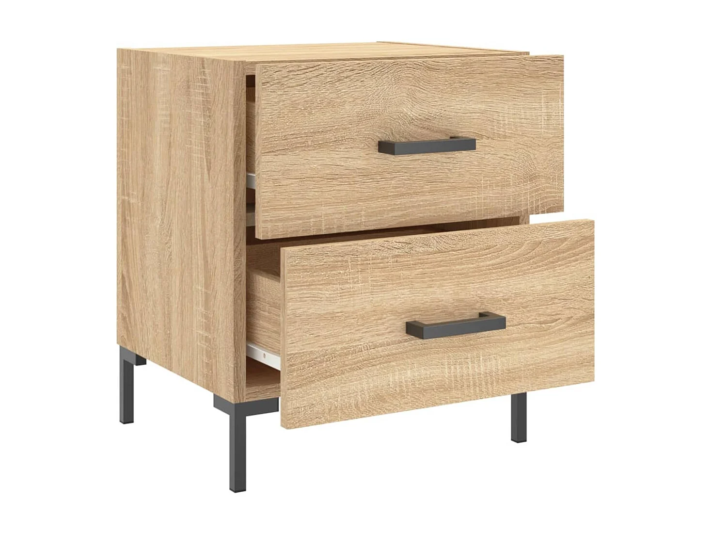 Comodino Rovere Sonoma 40x35x47,5 cm in Legno Multistrato