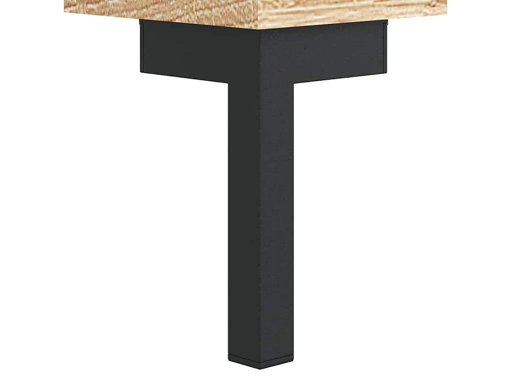 Nachtkastje 40x35x47,5 cm bewerkt hout sonoma eikenkleurig