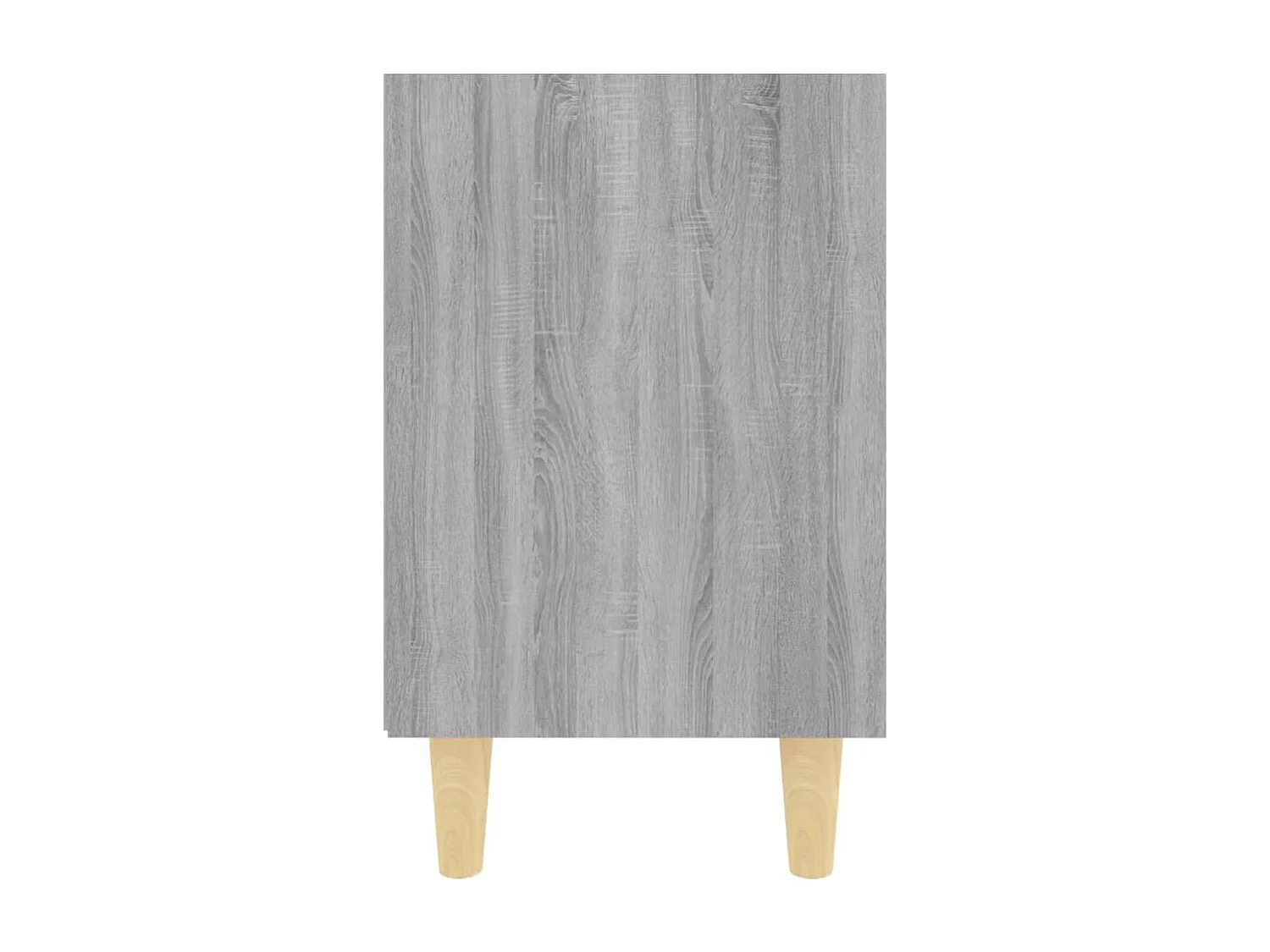 Nachtkastjes 2 st met houten poten 40x30x50 cm grijs sonoma