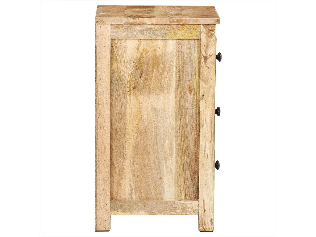 Table de chevet 45x35x60 cm Bois de manguier massif