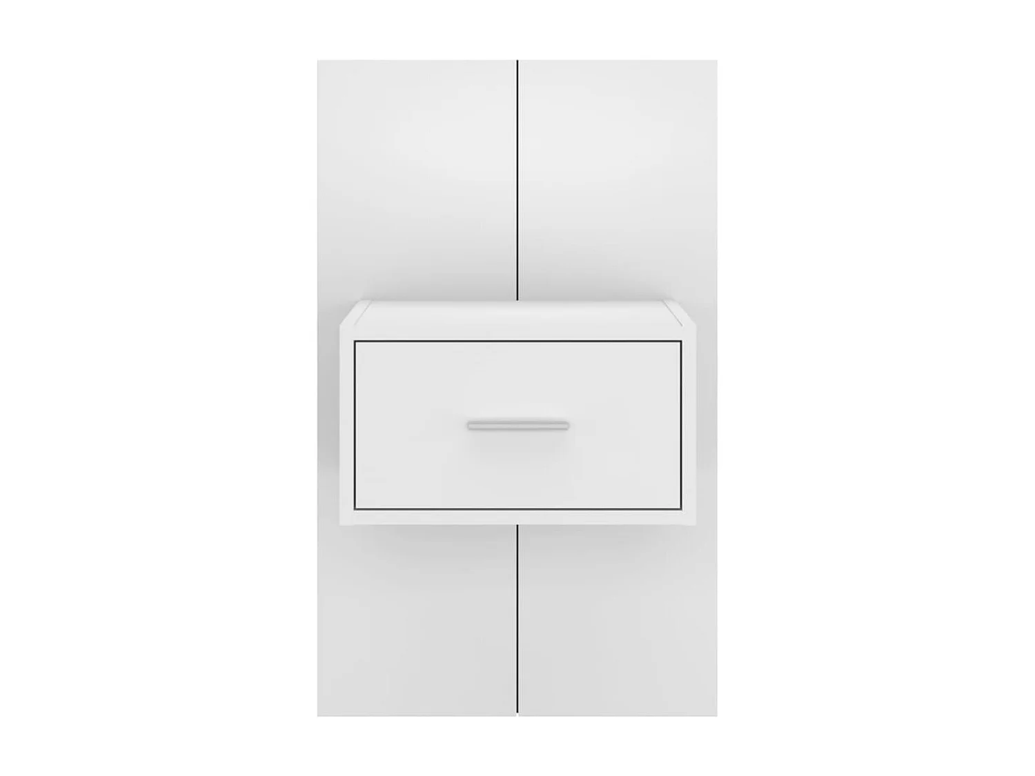 Table de chevet murale Blanc brillant