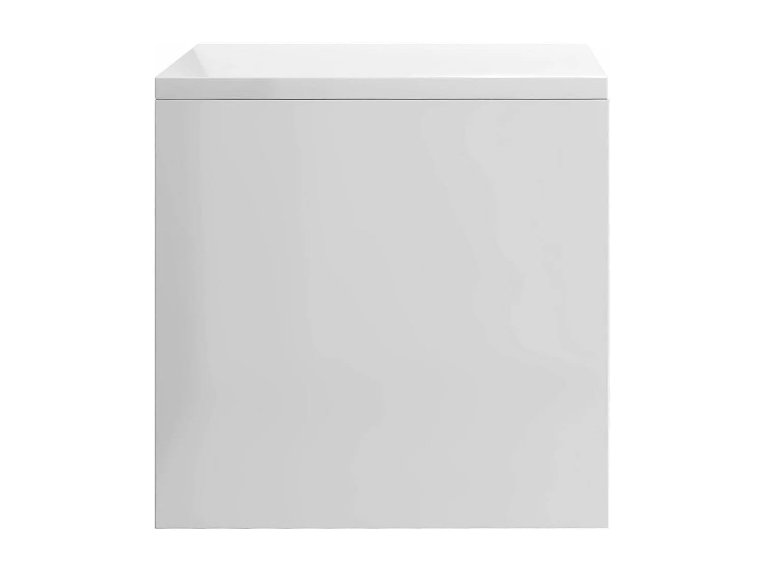 Nachttisch Hochglanz-Weiß 40x30x30 cm Holzwerkstoff