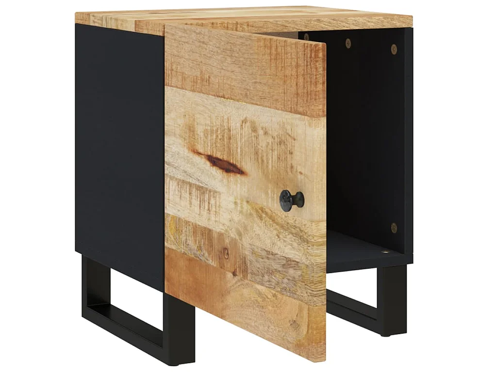 Nachttisch 40x33x46 cm Massivholz Mango