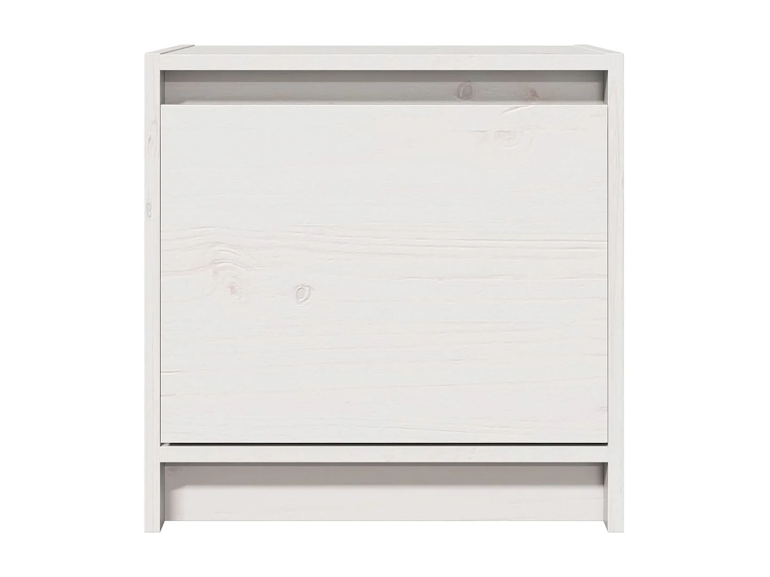 Table de chevet Blanc 40x30,5x40 cm Bois de pin massif