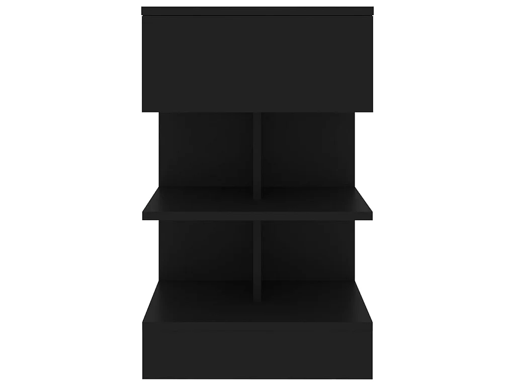 Tables de chevet 2 pcs Noir 40x35x65 cm