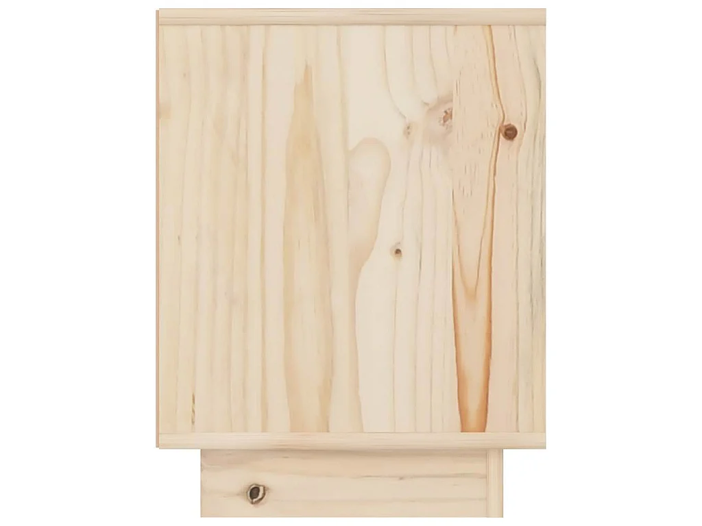 Nachttische 2 Stk. 40x30x40 cm Massivholz Kiefer
