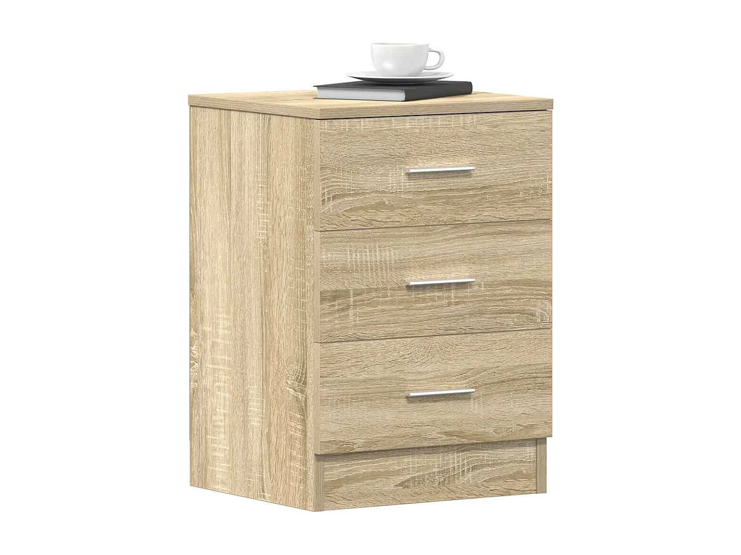 Tables de chevet 2pcs chêne sonoma 38x35x56cm bois d'ingénierie